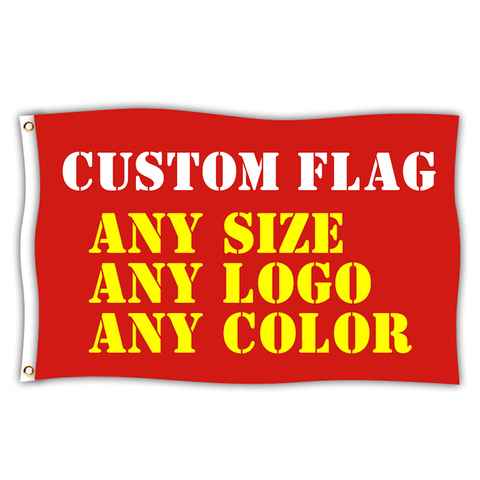 Custom Flags And Banner Flying Hanging Any size Logo Free Design Advertising Polyester Customized Printed Flag Banner Decoration ► Photo 1/6