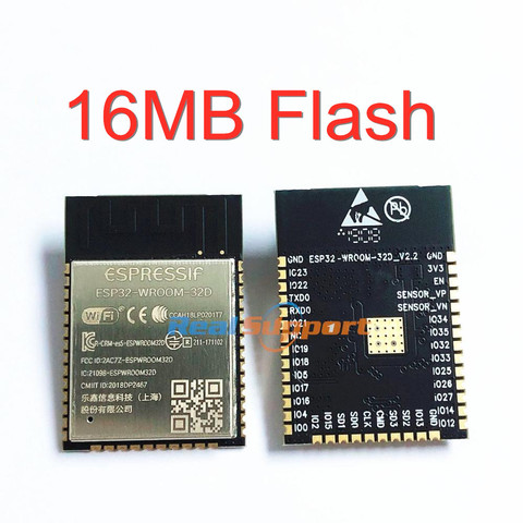 10PCS ESP32-WROOM-32D 16MB Flash Memory Wi-Fi+BT+BLE ESP32 Module Espressif Original ► Photo 1/1