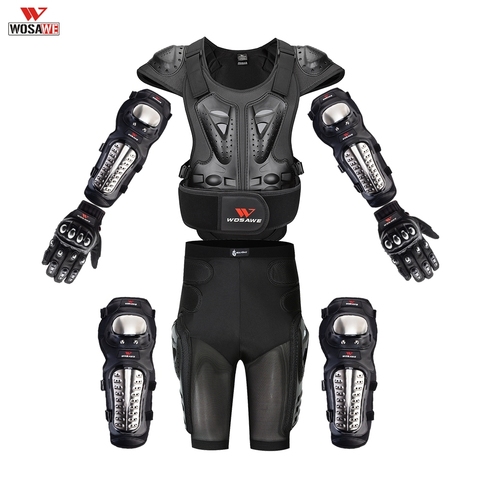WOSAWE Men's Motorcycle Armor Jacket Motorcycle Body Armor Shirt Jacket Motocross Back Shoulder Protector Gear Riding protectors ► Photo 1/6