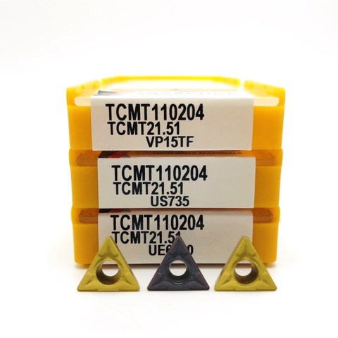 Carbide insert TCMT110204 VP15TF UE6020 metal turning tool external turning tool TCMT 110204 tungsten carbide turning tools ► Photo 1/6