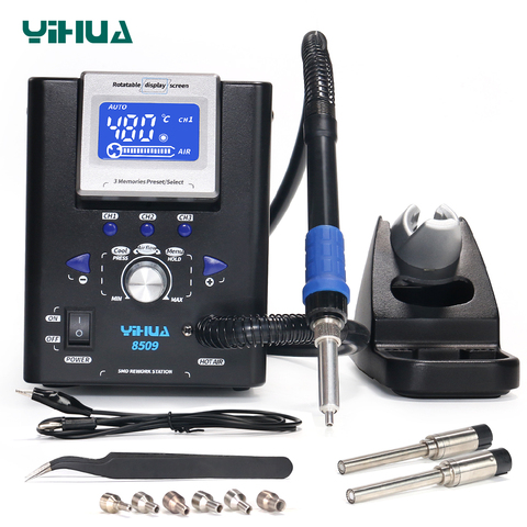 YIHUA 8509 Micro Hot Air Gun Soldering Station with 3.5/3/2.5/2 mm Nozzle Temperture Adjustable BGA Rework Station ► Photo 1/6