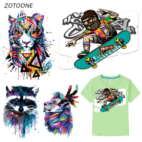 ZOTOONE Iron on Transfer Patches on Clothing Diy Stripe Patch Heat Transfer for Clothes T-shirt Decoration Sticker Accessories G ► Photo 1/6