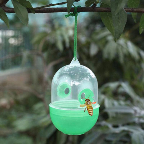 Hanging Wasp Trap Bee Bug Pest Fruit Fly Killer Bee Bug Harmless Insect Catcher Insects Flies Hornet Trap Catcher Garden Tool ► Photo 1/6