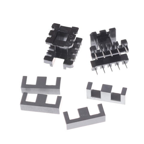 5Sets  PC40 Ferrite Core Vertical 10 Ferrite Halves + 5 Bobbin EE25 5+5pin Transformer Bobbin ► Photo 1/6