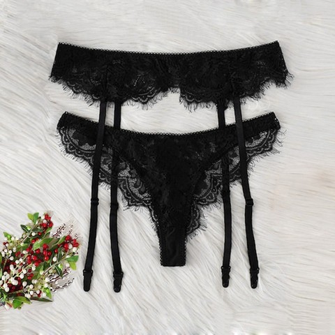 Women Lace Garter Sexy Temptation Ultra-thin Ladies Fashion Silk Stockings Suspender Belt Wedding Garters Belts Female #T5P ► Photo 1/6