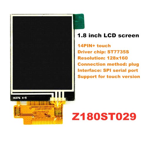 1.8 inch SPI serial bus 65K color TFT LCD screen ST7735S 14PIN 51 single chip drive display ► Photo 1/5