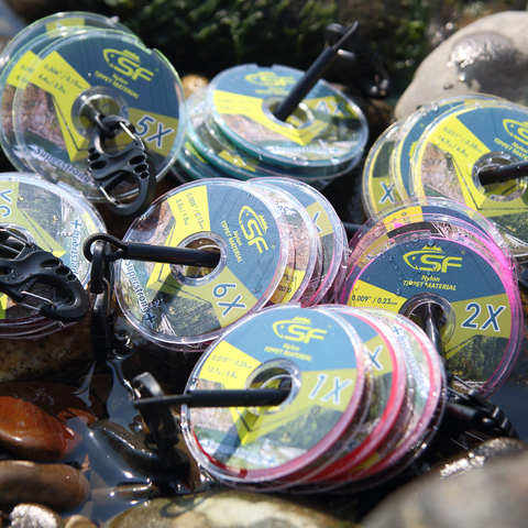 SF Fly Fishing Tippet Line Clear Nylon Monofilament with Holder Leaders Trout 0X 1X 2X 3X 4X 5X 6X 7X ► Photo 1/5