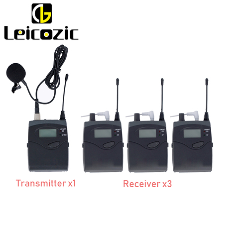 Leicozic EK1038 DSLR Camera Interview System & Recording Beltpack Transmitter x1 & Receiver x3 Tour Guide System Micro Film ► Photo 1/6