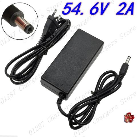 54.6V 2A charger for 48V li-ion Battery charger DC Socket/connector for 48V 13S Lithium E-bike battery ► Photo 1/5