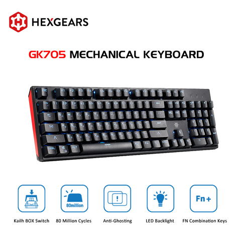HEXGEARS GK705 Mechanical keyboard Russian keycap 108 key kailh hot switch gamer keyboard professional gaming for Tablet Desktop ► Photo 1/6