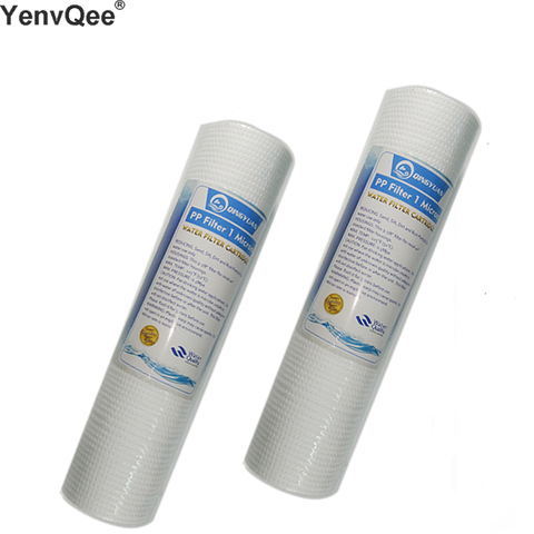 2 Pcs 10 INCH 1 MICRON PPF/SEDIMENT WATER FILTER CARTRIDGE Water Purifier Front Filter Cartridge Aquarium FOR REVERSE OSMOSIS ► Photo 1/6