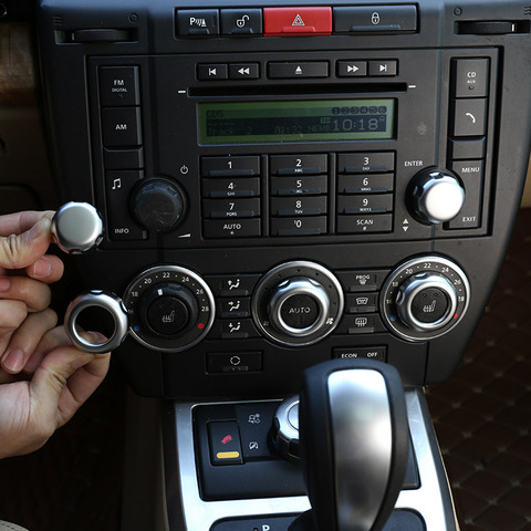 3pcs/set ABS Matte Chrome Fit For Land Rover Freelander 2 2007-2012 Air Conditoin knob Trim Interior Car Accessories ► Photo 1/6