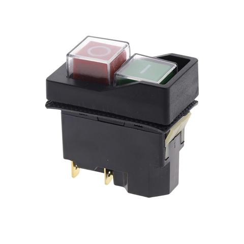 250V 16A Waterproof Magnetic On Off Switch KLD28 4 Pin Start Stop Magnetic On Off Switch for Workshop Machines 54*30*55mm ► Photo 1/6