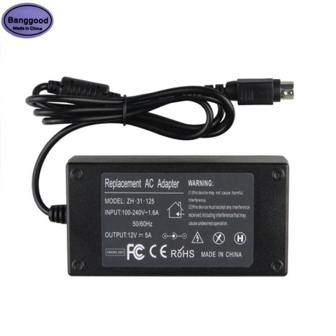 12V 5A 4 Pin 60W With IC Chip AC DC Converter Switching Power Supply 4Pin Adapter For LCD TV Monitor Flat Panel TV DVR Charger ► Photo 1/1