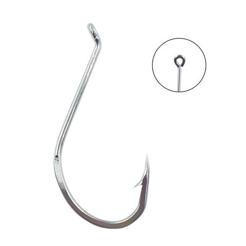 INFOF 20pcs Fishing Hooks Saltwater Octopus Single Hooks 1/0#-9/0# Stainless Steel Wide-Gap Bait Worm Hooks ► Photo 1/6