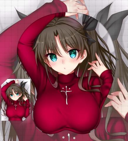 Fate/stay night Tohsaka Rin  Figure 3d Anime Girl Soft Gel Gaming Mouse Pad Mousepad Wrist Rest 5131 Gifts Man Adult Toy ► Photo 1/1