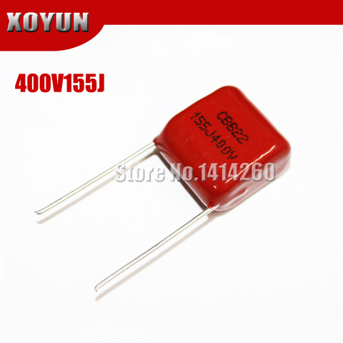 10pcs/lot CBB22 400V155J Pitch 15MM 155J 400V 155J400V CBB Polypropylene film capacitor ► Photo 1/1