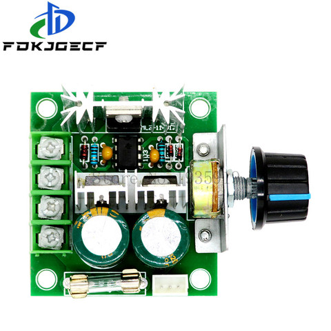 DC 12V 24V 30V 40V 13KHZ Auto PWM DC Motor Speed Regulator Governor Speed Controller Switch 10A 50V 1000uF ► Photo 1/3