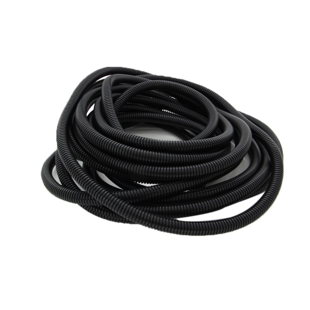 Hot AD15.8 Black Flexible Corrugated Tube 12mm Inner Dia 215m Long