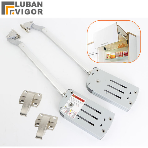 Folding up door support Hydraulic buffer support rod for cabinet door Pneumatic rod for kitchen wall cabinet Stop at will ► Photo 1/4