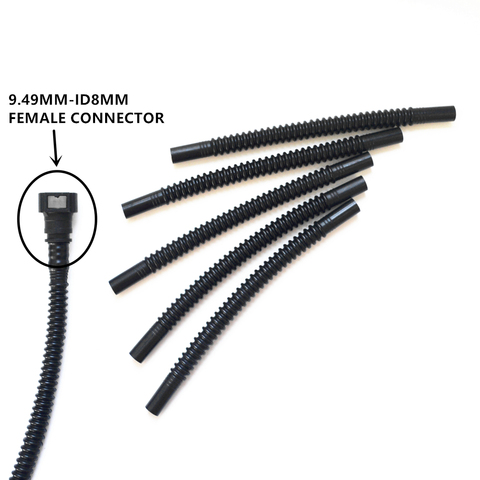 Hot sale ID8 Black Split Electrical Corrugated Conduit Pipe fuel pump part corrugated nylon tubes ► Photo 1/6