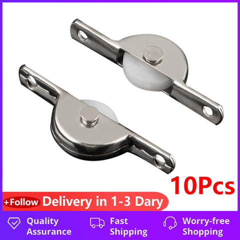 10pcs Door Window Cupboard Drawer Bin Single Nylon Sliding Roller Pulley Wheel ► Photo 1/6