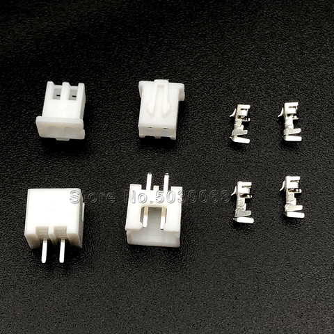 200pcs=50sets XH2.54 2p 2A 2.54mm spacing Terminal Kit / Housing / Pin Header JST Connector Wire Connectors Adaptor XH TJC3 ► Photo 1/1
