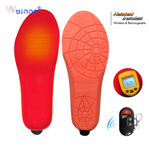 Heating Foot Insoles Winter Warm Electric Smart Wireless Remote Control Heating Insoles Outdoor Camping Ski Heating Insoles ► Photo 1/6