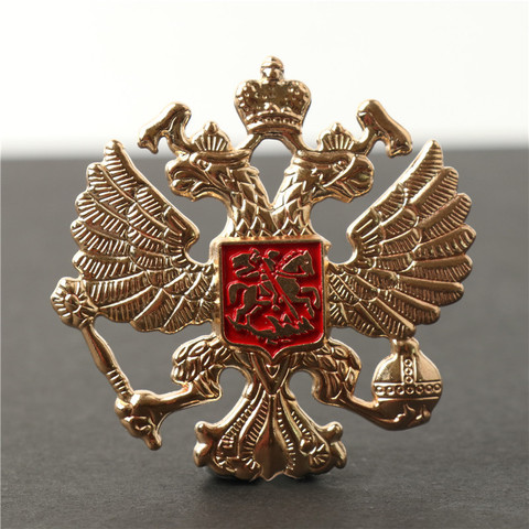 USSR Soviet ARMY Russia Russian Soviet Guards Imperial Eagle Emblem Badges RED STAR Military Pin For hat caps Coat ► Photo 1/6