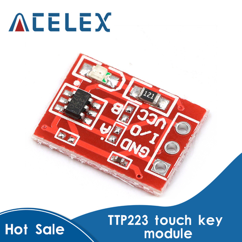 5PCS TTP223 Touch Key Switch Module Touching Button Self-Locking/No-Locking Capacitive Switches Single Channel Reconstruction ► Photo 1/6