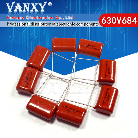 10PCS 630V684J 0.68UF Pitch 20MM 684 630V 680nf CBB Polypropylene film capacitor ► Photo 1/6