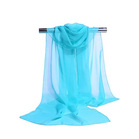 160*50cm Solid color Selling simulation silk chiffon striped scarf wild fashion shawl sunscreen print floral scarf scarves ► Photo 1/6