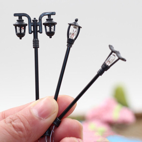 5 Pcs Street Light Lamp Antique Imitation Fairy Garden Home Miniature Landscape /Miniature Garden Fairy Ornament ► Photo 1/6