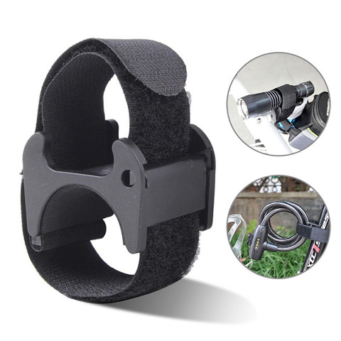 Multi-Purpose Bike Strap Flashlight LED Tourch Mount Holder Bike Lock Clamp Holder Hook&Loop Band Mountain Bicycle Accessories ► Photo 1/6