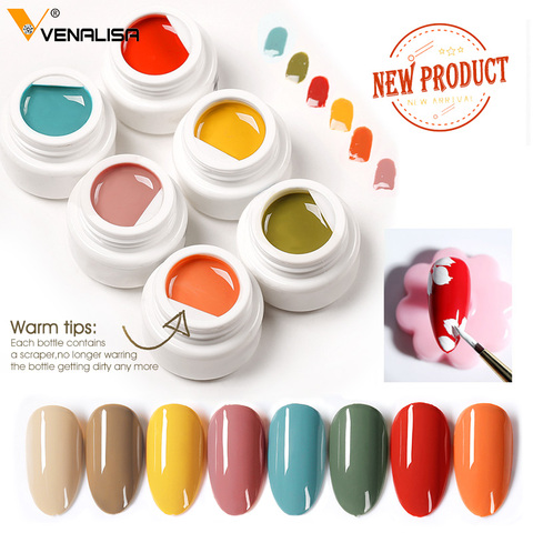 VENALISA Color Mud Gel 2022 Newest Pure Color Paint Gel DIY Nail Art Design Quality Nail Gel Polish Manicure Varnishes UV Gel ► Photo 1/6