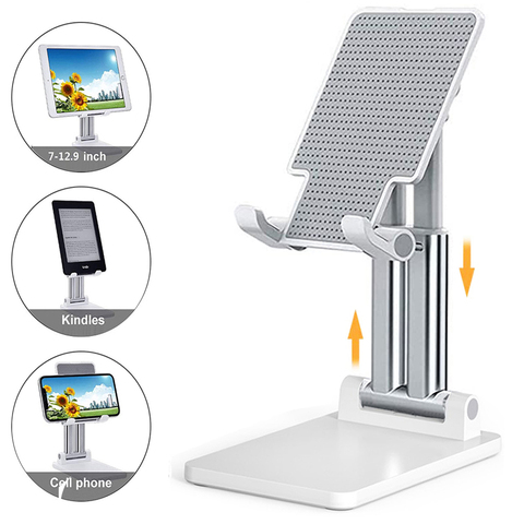 Adjustable Desktop Tablet Holder Table Cell Foldable Extend Support Desk Mobile Phone Holder Stand For iPhone iPad Smart Phone ► Photo 1/6