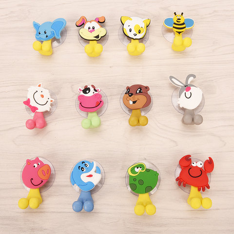 Suction Cup Toothbrush Holder Bathroom Accessories Set Tool Wall Suction Holder Animal Cute Cartoon Animals ► Photo 1/6