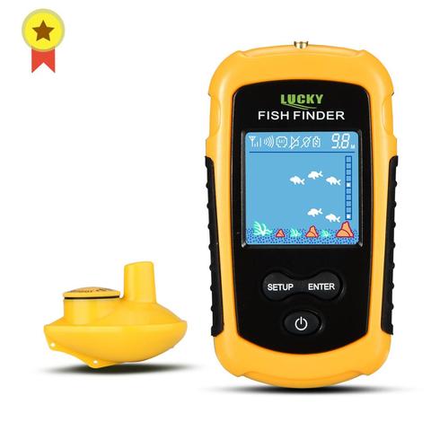 LUCKY FFCW1108-1& FFW1108-1 Portable echo sounder  Sonar Depth Ocean River Wireless Fish Finder ► Photo 1/6