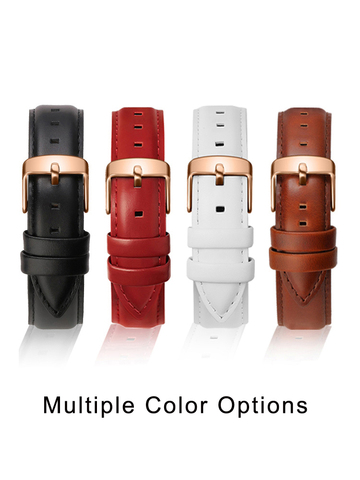 Quality Genuine Leather Watch Band 12mm 14mm 16mm 18mm  20mm 22mm 24mm Men Watchbands For DW Daniel Wellington Watch Strap Women ► Photo 1/6