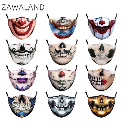 Adult Kid Joker Clown Masks Washable Fabric Face Mask Reusable Protective Mask Anti-dust Mouth Caps Mask with 2 Filters DROPSHIP ► Photo 1/6