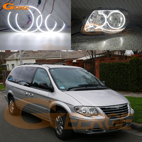 For Chrysler Voyager Grand Voyager IV 2005 2006 2007 2008 Excellent Ultra bright smd led Angel Eyes kit halo rings ► Photo 1/6