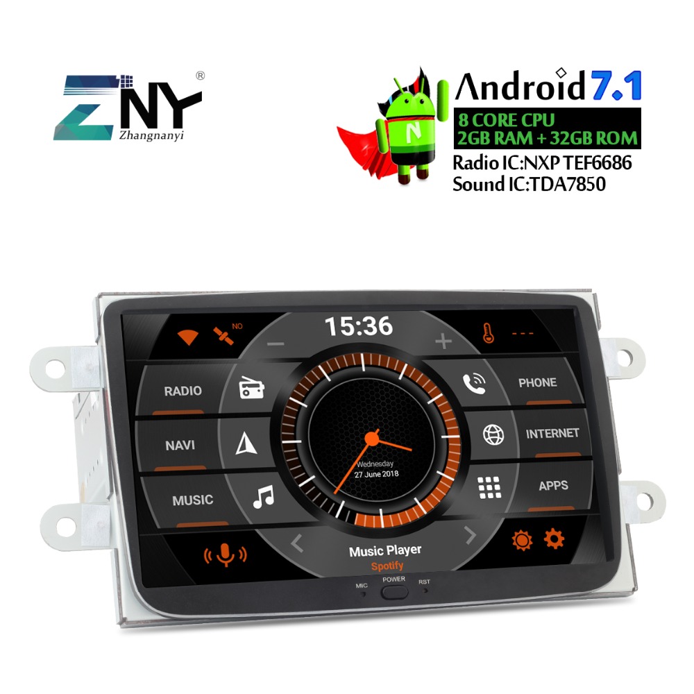 8 HD Android 7.1 Car Stereo For Renault Duster Dacia Sandero Logan Dokker 1  Din Auto Radio Multimedia GPS GLONASS Navigation - Price history & Review, AliExpress Seller - Shop922752 Store