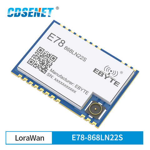 LoRaWAN SoC ASR6501 868MHz LoRa Module 21dBm Wireless Transceiver SMD IPEX Stamp Hole Connector TCXO RF Radio ► Photo 1/6