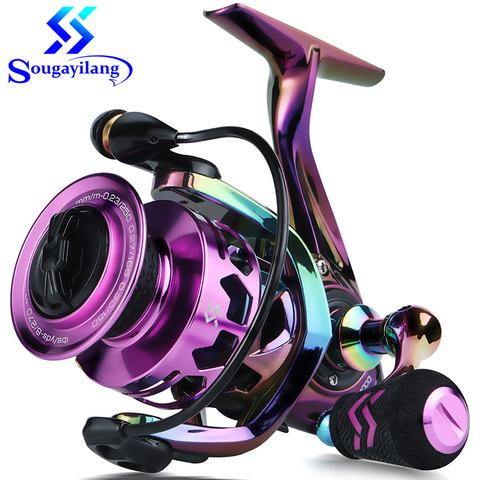 Sougayilang Multicolor Carbon Drag Spinning Fishing Reel 12+1BB 6.0:1 High Speed Saltwater/Freshwater Carp Fishing Reels ► Photo 1/6