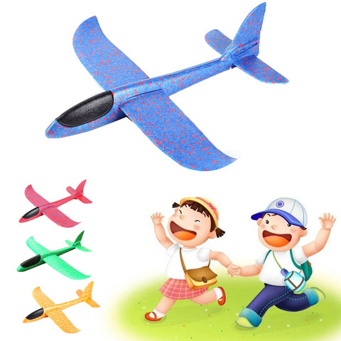 48cm DIY flying plane Hand Throw Flying Glider airplanes Toys For Children Foam Aeroplane Model Party Outdoor Fillers Glider ► Photo 1/1