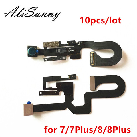 AliSunny 10pcs Front Camera Proximity Light Sensor Flex Cable for iPhone 7 8 Plus 5.5'' 7+ Facing Small Cam Replacement Parts ► Photo 1/1