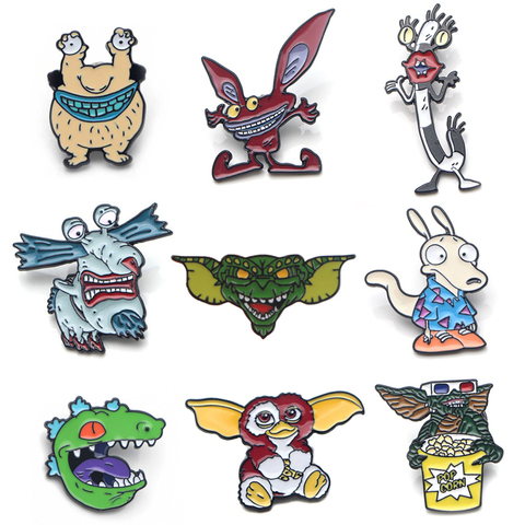 DZ411 Monsters Cartoon Anime Enamel Pins Brooches Badge Women Men Lapel Backpack Bags Gifts ► Photo 1/6