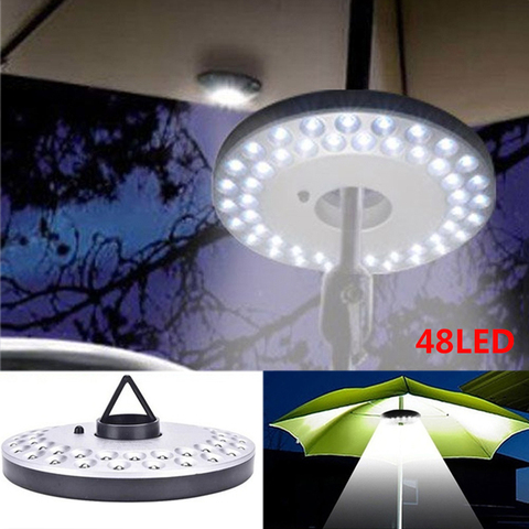 48 LED Umbrella Light Lantern Outdoor Camping Light Poles Tent Light With Hanging Hook For Garden Patio Beach Fishing Hiking ► Photo 1/6