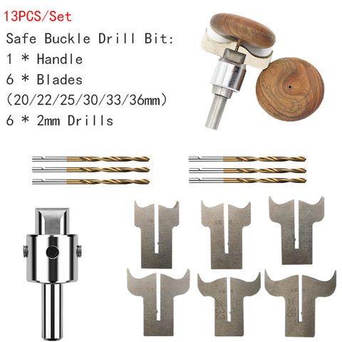 Safe Buckle  Drill Bit Carbide Premium  Blades handle Drill Woodworking Milling Cutter Safe Buckle Molding Tool ► Photo 1/6