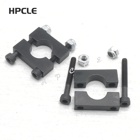 1pcs Black 8/10/12/14/16/20/25/30mm CNC Aluminium Tube Clamp Motor Mount Fixture Clip Holder for Multi-axis Fixed-wing Aircraft ► Photo 1/3
